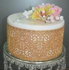 Slm-09 Artdecosilver Art Deco Large Silicone Lace Cake Mat 701807565708