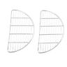 Small Half Round Cooling Rack 2 Pack 7.9 X 4.1 Inches Stainless Steel Small Half Round Cooling Rack 2 Pack 7.9 X 4.1 Inches Stainless Steel