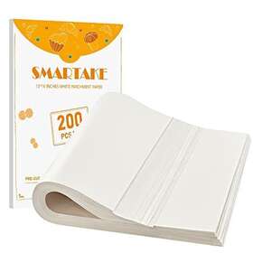 Smartake 711347480447 200 Pcs Parchment Paper Baking Sheets 12x16 Inches Non-stick