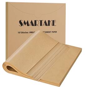 Smartake 840115901003 200 Pcs Parchment Paper Baking Sheets 16x24 Inches Non-stick Precut P