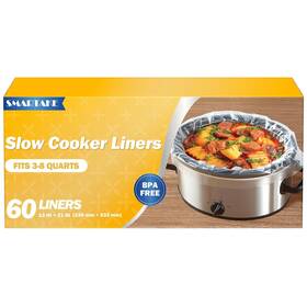 Smartake 840115901515 Slow Cooker Liners Crockpot Liner 13 Inch X 21 Disposable Crock