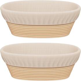Sondiko 313025534536 Oval Sourdough Proofing Basket 2 Pack Handmade Bread Baking S