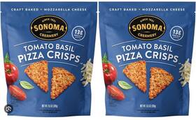 1802194 Sonoma Creamery 2 X Tomato Basil Pizza Crisps 9.5 Ounce. Free Shipping