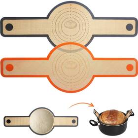 Sorbonus 611108497823 Silicone Bread Sling For Dutch Oven - 2 Pcs Non-stick And Easy To Clean Reusabl