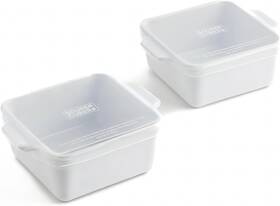 Sw-usa-5x5-w-ld-2 Souper Cubes Stoneware 2.0-5 Inch X 5 Baking Dishes For Oven Made In Usa Premium