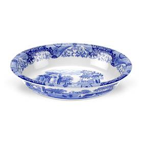 1636424 Spode Blue Italian Oval Rim Dish Porcelain 12.5 Inch X 8.75 - White 1636424 Spode Blue Italian Oval Rim Dish Porcelain 12.5 Inch X 8.75 - White