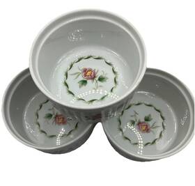 7826 Spring Night By Andrea Set Of 3 Floral Oven To Table Cook Ware No