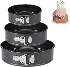 Springform Pan 4inch/7inch/9inch Set Non-stick Leakproof Round Cake Bakeware Baking Springform Pan 4inch/7inch/9inch Set Non-stick Leakproof Round Cake Bakeware Baking