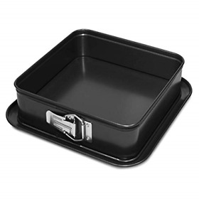Square Springform Pan Dessert Nonstick Leakproof Cake Bakeware X