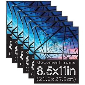 Standard Goods Home Decor 8.5x11 Inch Front Loading Document Frame 6-pack Of Standard Goods Home Decor 8.5x11 Inch Front Loading Document Frame 6-pack Of