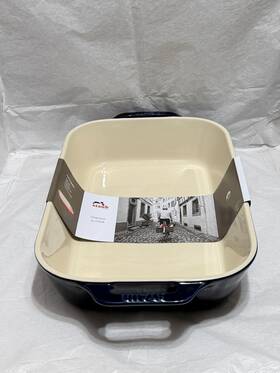Staub 035886317164 Ceramic Gratin Dish Rectangle In Dark Blue 13 Inch X 9 4.6 Quart 4.4l Nwt
