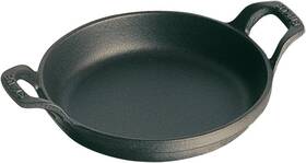 1302023 Staub Cast Iron 7.5 Inch Round Gratin Baking Dish Black Made France 1302023 Staub Cast Iron 7.5 Inch Round Gratin Baking Dish Black Made France