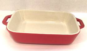 32jf82 Staub Ceramic Rectangular Baking Roasting Dish Red 8.5 Inch X 6.5 Appetizer Unused 32jf82 Staub Ceramic Rectangular Baking Roasting Dish Red 8.5 Inch X 6.5 Appetizer Unused