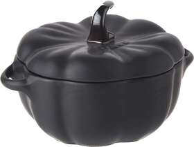 40508-548 Staub 0.5- Quart Petite Ceramic Pumpkin Oven And Stove Safe Up To 572 F Baking