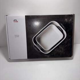 40508-628 Staub Ceramic 2-pc Rectangular Baking Dish Set - Dark Blue 40508-628 Staub Ceramic 2-pc Rectangular Baking Dish Set - Dark Blue