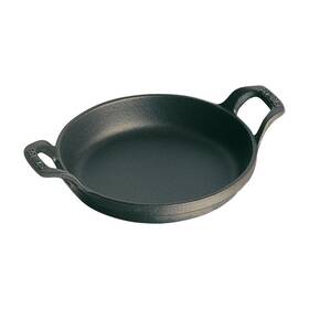 Staub 872078001254 7.5-inch Round Gratin Baking Dish - Matte Black Made In France