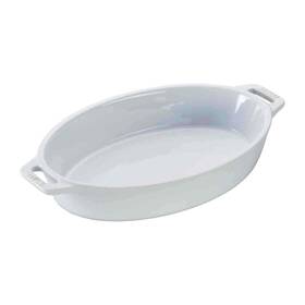 Staub 872078021658 Oval Baking Dish 9 Inch White