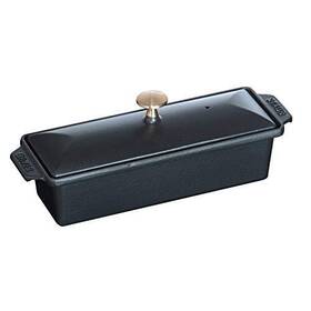 Staub 872078024109 Cast Iron 1.5- Quart Large Rectangular Terrine - Matte Black Made In France