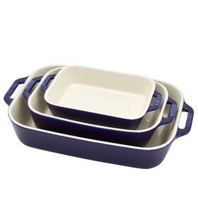Staub 872078033941 Ceramic Baking Dish Set 3pc Dark Blue Staub 872078033941 Ceramic Baking Dish Set 3pc Dark Blue