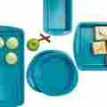 Stick-bakeware-set01888 Non Stick Bakeware Set Ceramic Baking Steel Round Cake Pans Cookie Sheet Loaf 791756201888