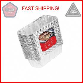 Stock Your Home 817496022009 Disposable Aluminum Foil Mini Loaf Pans 50 Pack - 2 Lb Baking Tin Liners For C Stock Your Home 817496022009 Disposable Aluminum Foil Mini Loaf Pans 50 Pack - 2 Lb Baking Tin Liners For C