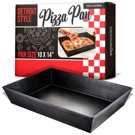 Stock Your Home 840342303205 10x14 Detroit Style Pizza Pan - Non-stick Coated Deep Dish For Foca