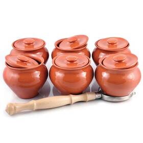 Stp Goods 825512025132 Natural Clay Stoneware Ramekins With Oven Fork Set Of 6 Stp Goods 825512025132 Natural Clay Stoneware Ramekins With Oven Fork Set Of 6