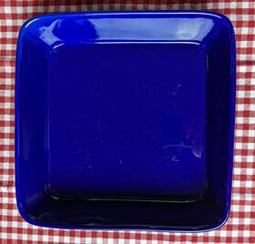 Jan22 Strawberry Street Cobalt Blue Square Baker By 9x9x2