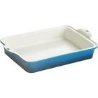 00075536067056 Stw13rct33 Lodge Mfg Co Blue Stoneware Dish Unit Each