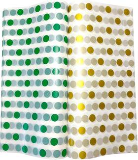 Suiwen 445057264280 150pcs Green Gold Wax Paper Food Picnic Greaseproof Waterproof Dry