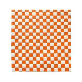 Suiwen 616908948308 200 Sheets Orange And White Checkered Food Wrapping Paper Dry Waxed Deli Pap