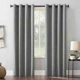 Sun Zero 744110605563 Kline Burlap Weave Thermal 100% 52 Inch W X 84 L Blackout Grommet Curtain Pan Sun Zero 744110605563 Kline Burlap Weave Thermal 100% 52 Inch W X 84 L Blackout Grommet Curtain Pan