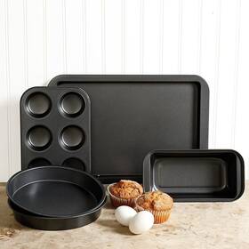 935113519m Sunbeam Love-to-bake Carbon Steel 5 Piece Bakeware Set Gray 127724.05