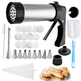Cmn-003 Supkiir Churro Maker Machine Kit Stainless Steel Piping Tip And Bag Cleaning Brush Cmn-003 Supkiir Churro Maker Machine Kit Stainless Steel Piping Tip And Bag Cleaning Brush