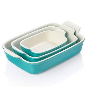 Sweejar 750226083515 Porcelain Bakeware Set For Cooking Ceramic Rectangular Baking Dish L