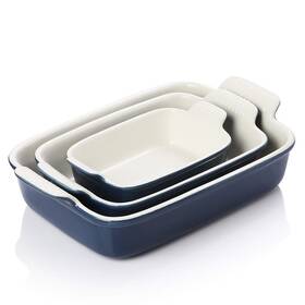 Sweejar 750226083539 Baking Pans Set Ceramic 9x13 Dish With Handle Rectangular Cass Sweejar 750226083539 Baking Pans Set Ceramic 9x13 Dish With Handle Rectangular Cass