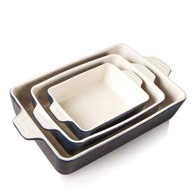 X3o1 Sweejar Ceramic Bakeware Set Rectangular Baking Dish For Oven Lasagna Pans F