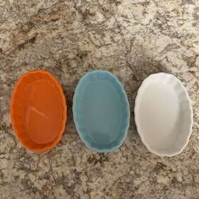 8541891930 Sweese Porcelain Ramekins Oval Shape - 4 Ounce For Creme Brulee Set Of 3