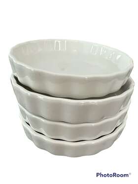 Brulee-7oz-round-colorful Sweese 509.002 Porcelain Round Ramekins Baking 6 Ounce Creme Brulee Dish Set 4