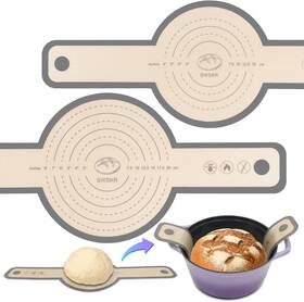 Mats-001 Swskr Bread Baking Mat Set Antislip Reusable Sling With Long Handle To Transfer Mats-001 Swskr Bread Baking Mat Set Antislip Reusable Sling With Long Handle To Transfer