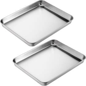 631816 Synhhergyx 2pcs Toaster Oven Pans For Baking 9x11 Sheets Cookie Sheet Stainless
