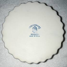 3829231 Syscoware White Fluted Round Ceramic Baking Dish Bakeware Made In U.s.a
