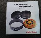 T1000 Chefs Select Spring Form Pan Set Kitchen Nib Chef