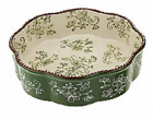 T48663 Small Pie Pan Floral Lace Individual Serving Dish