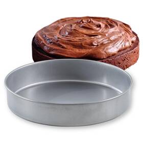 12466 Tablecraft 10.5 Inch Round Cake Pan Nonstick Aluminized Steel Baking Mold For Pies Pastries