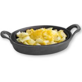 Tablecraft 727875113191 Mini Oval Au Gratin Cookware 24 Oz Black