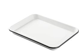 10347 Tablecraft 727875257086 White Enamel 1/4 Size Sheet Pan