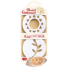 1597 Talisman Designs Decorating Bread Embossers Set Of 2 White