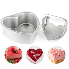 Taounoa 733424264993 Heart Shaped Cake Pans For Valentines Day Gifts 4 Inch And 6 Set Of 2 Taounoa 733424264993 Heart Shaped Cake Pans For Valentines Day Gifts 4 Inch And 6 Set Of 2