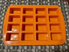 421989-orange-euc Tastefully Simple 421989 Ts Silicone Bar Pan #421989-orange-euc